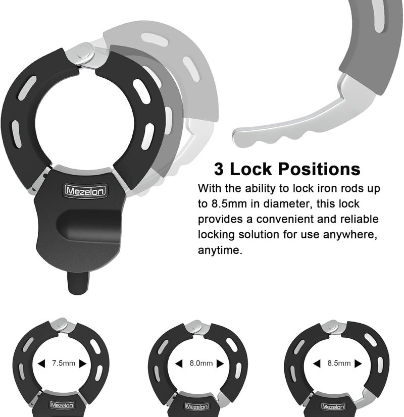 Mezelon Electric Scooter Lock, 100cm/13.5mm Heavy Duty Bike Cable Lock and Keys, Bicycle Lock, Scooter Locks Anti Theft for Scooter, Bicycle, E-Bike, Stroller and Motorcycle - Image 5